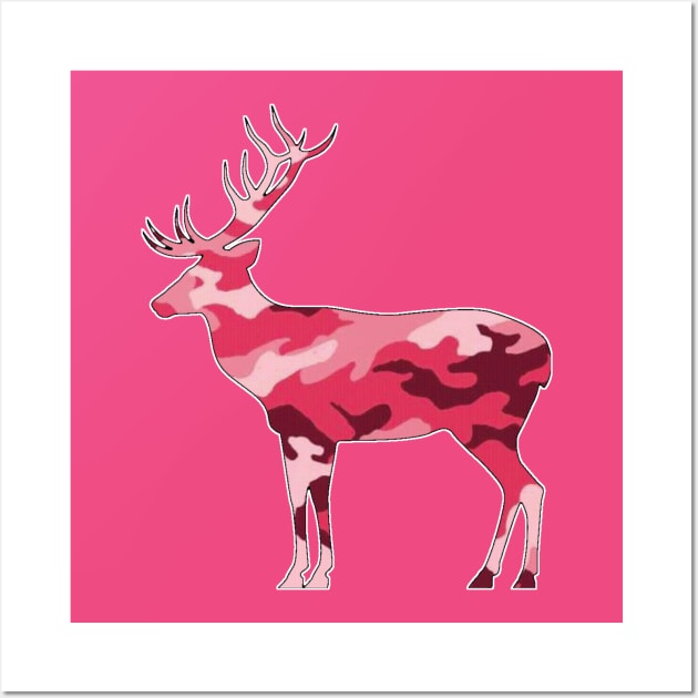 Camo Deer - 4 Wall Art by Brightfeather